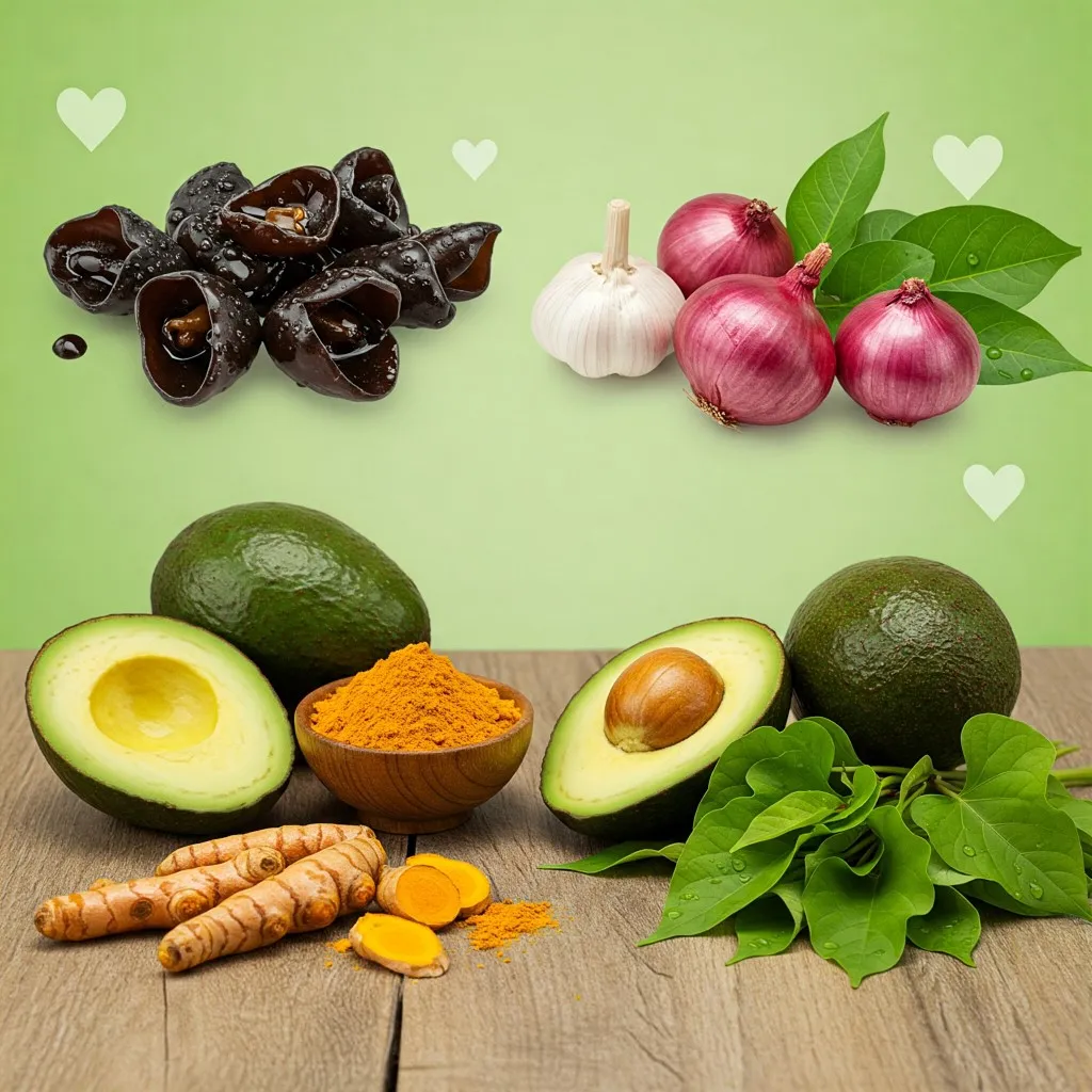 🩸 6 Loại Thực Phẩm Bảo Vệ Mạch Máu Bạn Nên Ăn Thường Xuyên 8 Khám phá 6 loại thực phẩm tự nhiên như mộc nhĩ, hành tây, tỏi, bơ, nghệ, lá khoai lang giúp bảo vệ mạch máu, cải thiện tuần hoàn và phòng ngừa bệnh tim mạch hiệu quả 🌿.