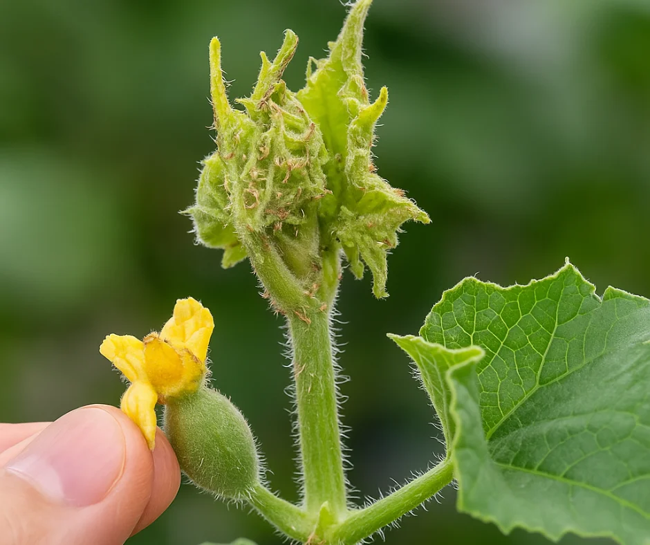 Dấu hiệu nhận biết bọ trĩ hại dưa lưới